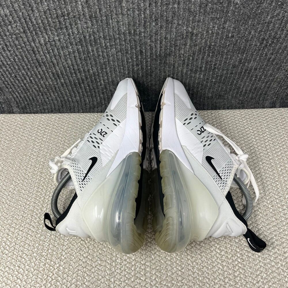 Nike Air Max 270 White Black Athletic Running Shoes Women’s 8 AH6789-100 - Picture 5 of 8